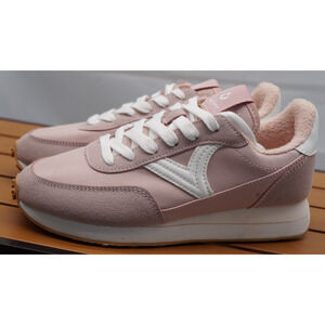 Victoria Astro Monochrome Nylon Lace-Up Sneakers the "Rosa" (pink) Size 36